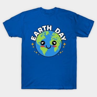 Cute Kawaii Mother Earth Day Environmental Climate Change Meme Cartoon T-Shirt